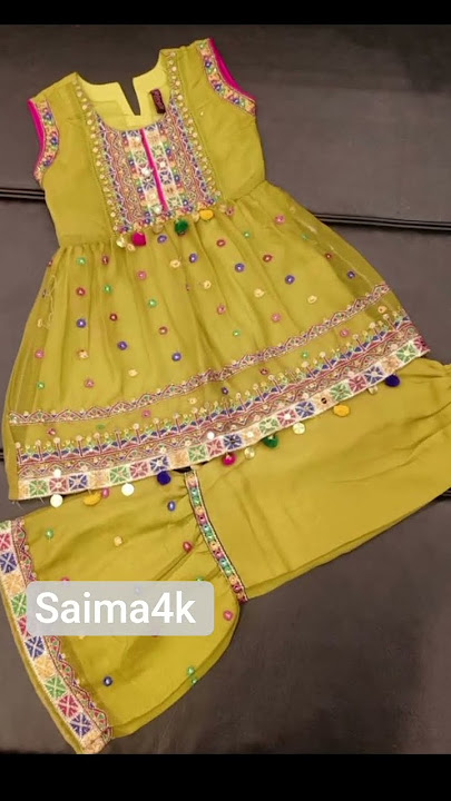Baby Girl Sharara Dress Designs | Latest Baby Girl Sharara Styles #shorts #kidsfashion #saima4k