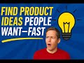 Stop Guessing Find Hot Selling Product Ideas in Minutes