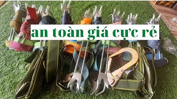 Cách sử dụng guốc trèo cây 2 đinh - dụng cụ trèo cây . An Toàn - Hiệu Quả