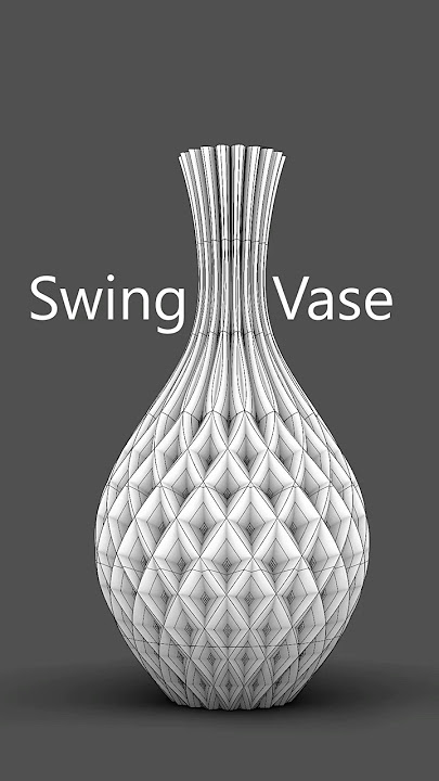 Swing Vase in Rhino 3D, InterpCrvOnSrf   Array Polar   Sweep