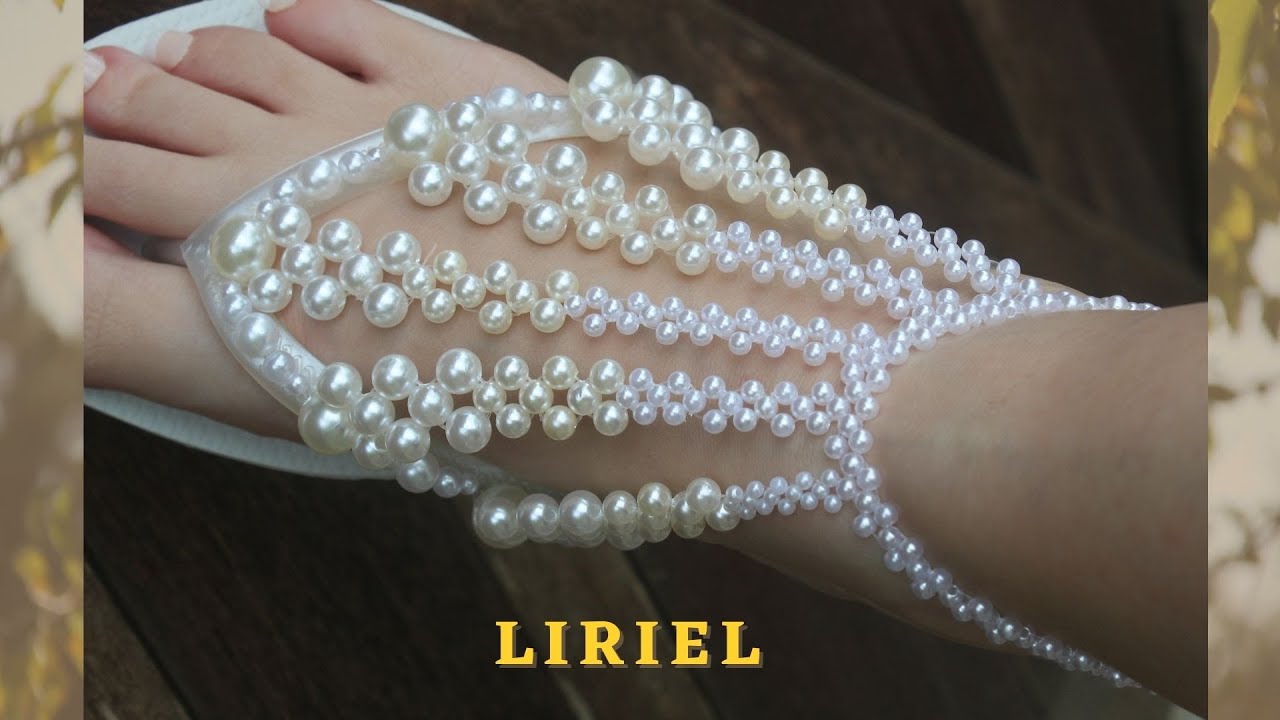 Chinelo decorado: Manta de pérolas (lucro certo💲💲💲)