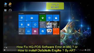 How to install HQ-PDS  ( 980 ) ? How to fix  error or Install Database Engine ? Automatic Jacquard screenshot 5
