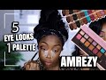 5 EASY LOOKS USING ABH AMREZY EYESHADOW PALETTE | BEGINNER FRIENDLY! | Andrea Renee