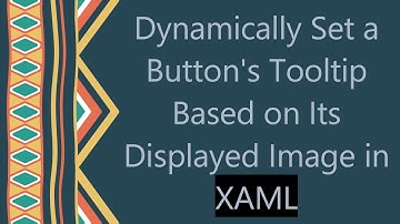 Dynamically Set a Button