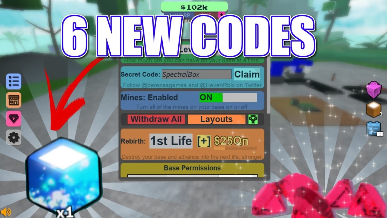 Miners Haven 6 New Working Codes Knowledge Update Roblox Youtube