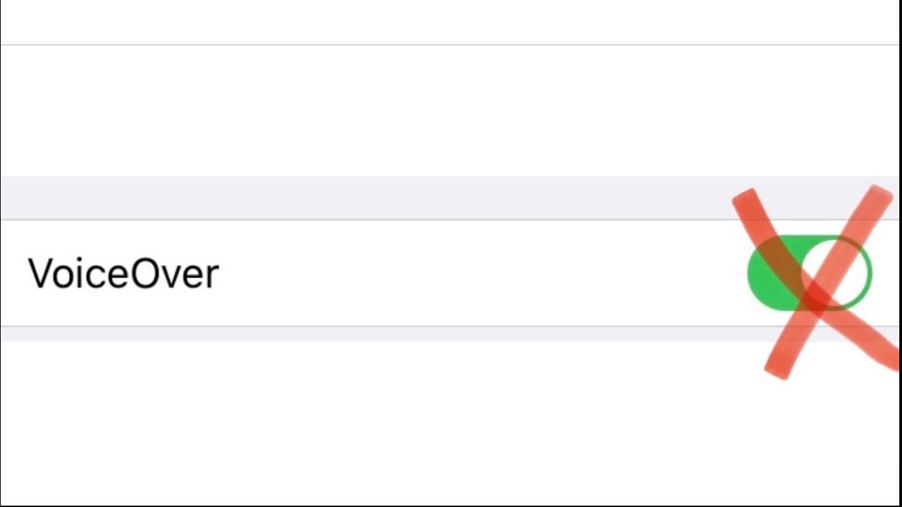 How To EASILY Turn Off Voice Over On Your IPhone YouTube