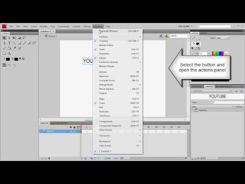 Adobe Flash CS4 Tutorial: Button Link