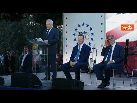 Video 250esimo anniversario degli USA, il discorso di Tajani a Villa Taverna