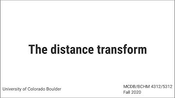 The distance transform