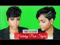 How I Style My Pixie Cut For The Holiday Season | 6 Easy Styles | Relaxed Short Hair | Hair Tutorial