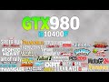 GTX 980 + İ5 10400F 50 Game Test