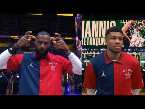 FULL 2024 NBA All Star Game player introductions - West vs East