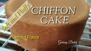 SOFT & FLUFFY CHIFFON CAKE || LEMON SODA CHIFFON CAKE