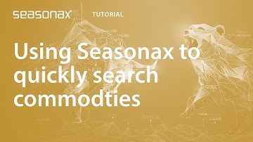 Using Seasonax: Using Seasonax to quickly search commodties