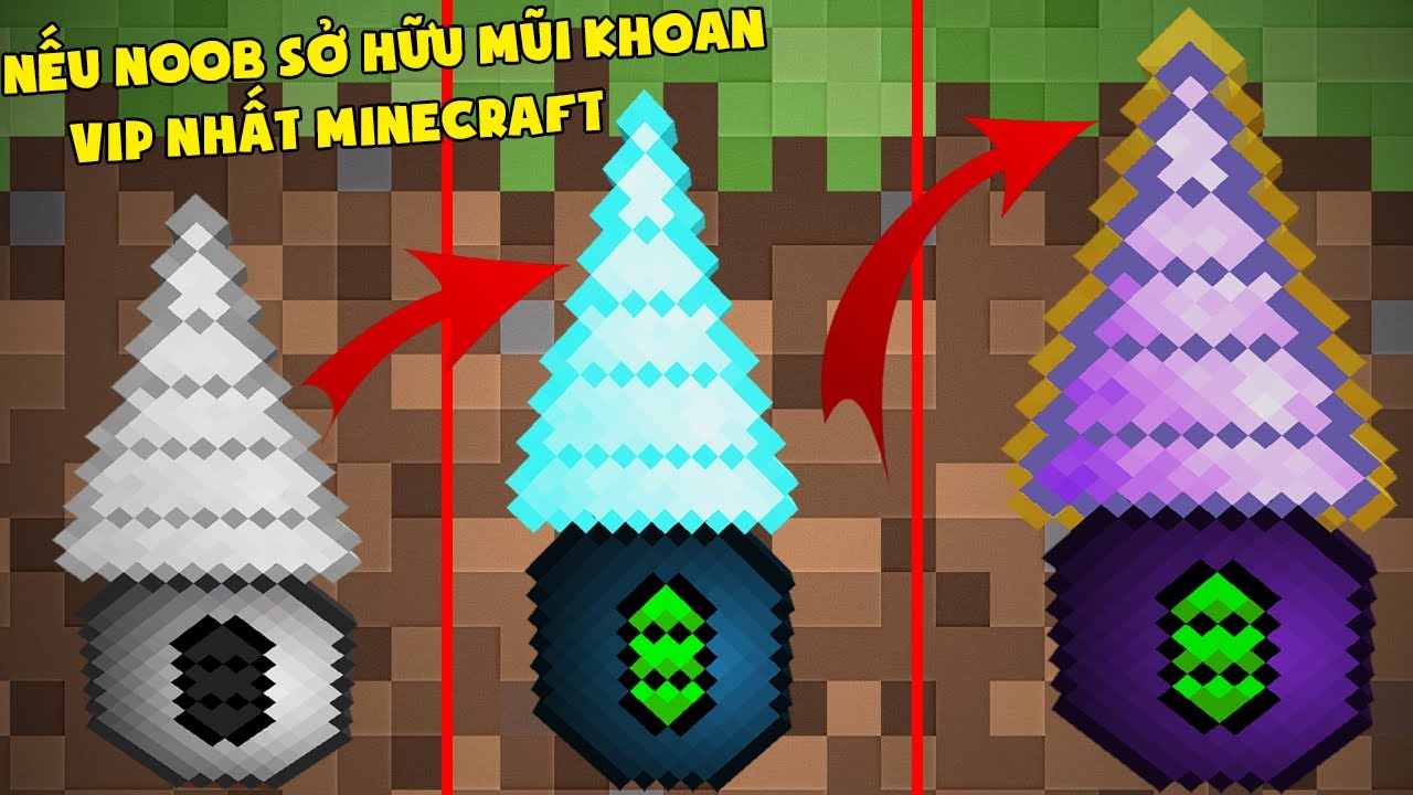 NẾU NOOB SỞ HỮU MŨI KHOAN VIP NHẤT TRONG MINECRAFT ** NOOB TRẢ NỢ TIỀN GIÚP GIA ĐÌNH ÔNG LÃO ??