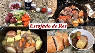 Estofado de Res en Olla de Coccion Lenta Easy Crock Pot Beef Stew!