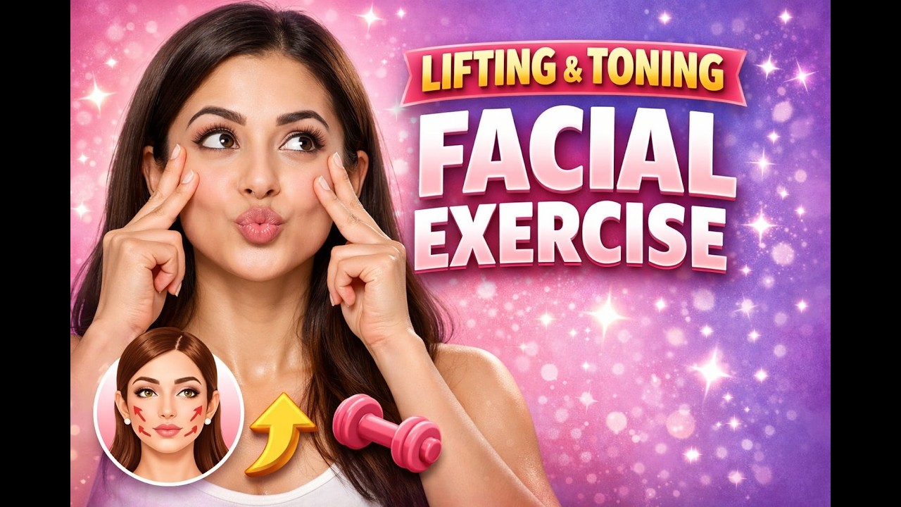 फेस को Naturally Lift और Tone करने की Exercise | Face Yoga for Lifting & Toning | #FaceLifting