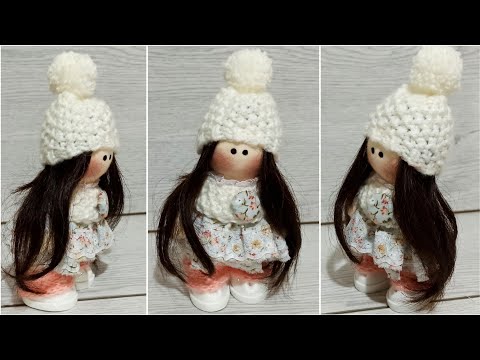 KIZIMIN SAÇINDAN TİLDA BEZ BEBEK YAPTIM-KENDİN YAP-I MADE A TILDA DOLL FROM MY Daughter's HAIR