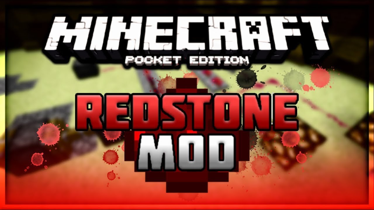 REDSTONE MOD - MINECRAFT PE 0.12.1 - YouTube