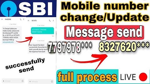 SBI Bank mobile number change/update through ATM New update registration mobile number 2024 कैसे करे