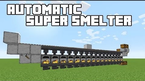 Minecraft Easiest Super Smelter Fully Automatic Super Fast 1.18/1.19