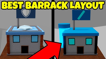 NEW *BEST* Barrack Layout in Roblox Control Army