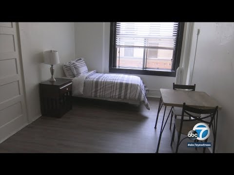 Nonprofit turns mature LA accommodations into cheap housing for homeless | ABC7 thumbnail