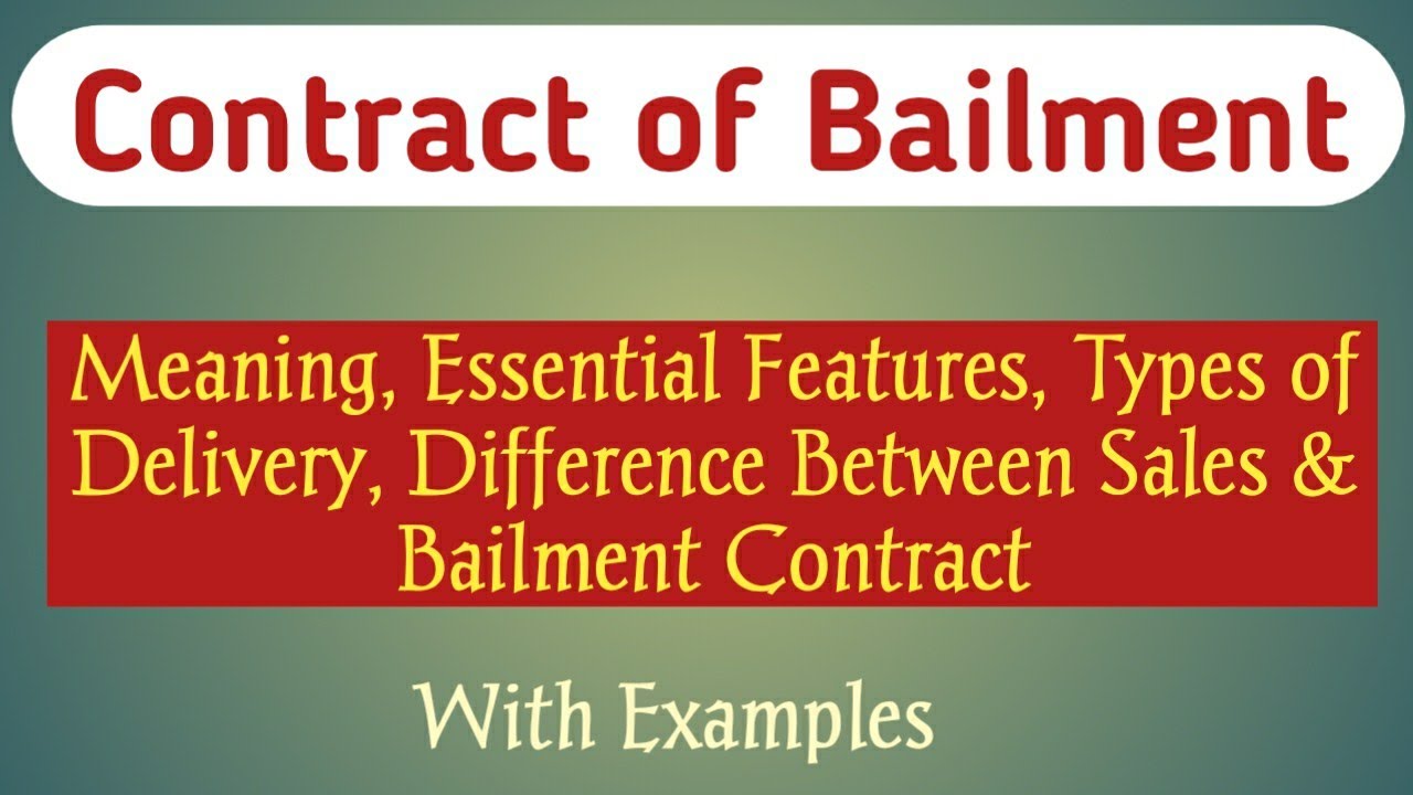 assignment on contract of bailment