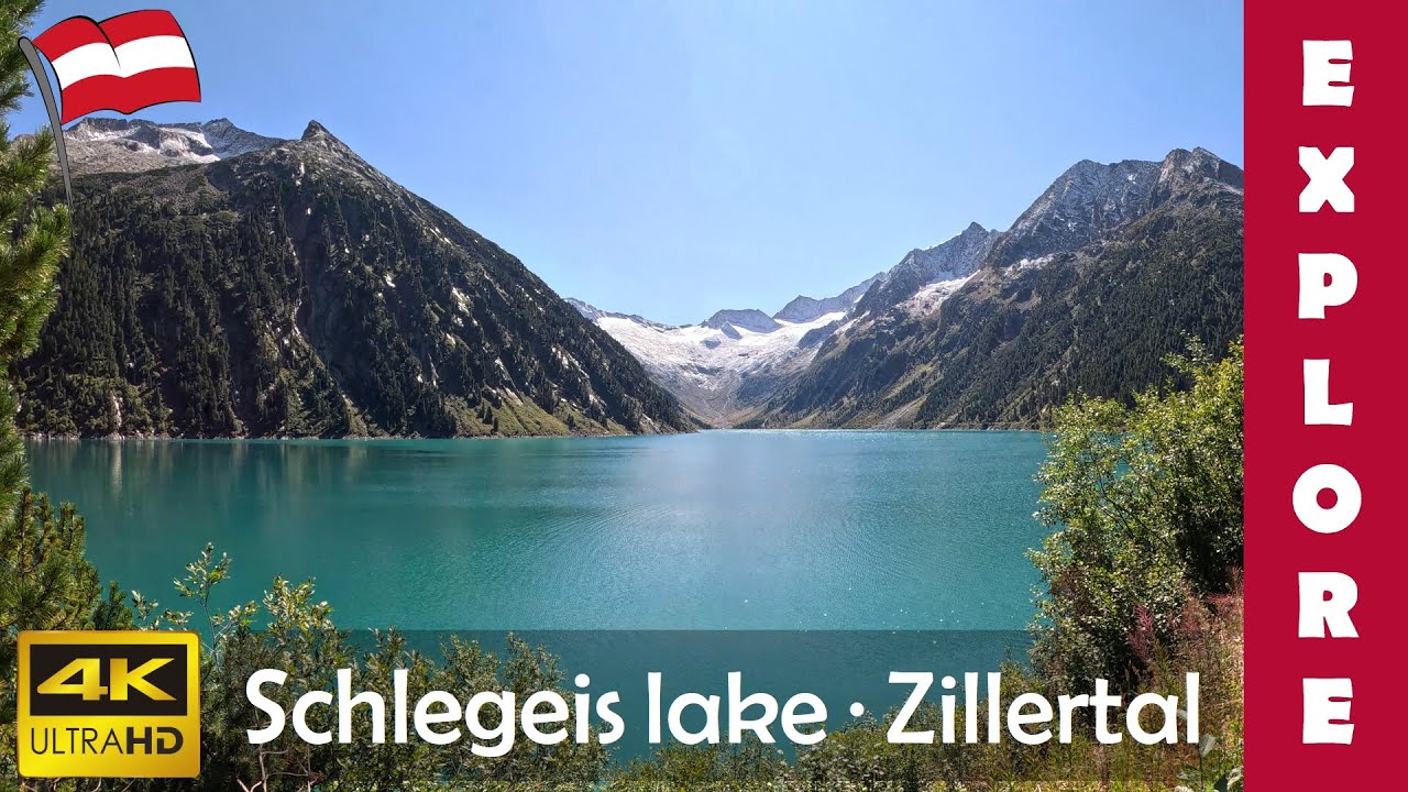 Schlegeis Stausee, reservoir in the Zillertal Alps, Austria 🇦🇹 EXPLORE in 4K 60fps
