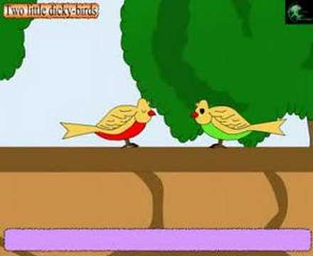 Nursery Rhymes - Two Little dicky Birds with Lyrics