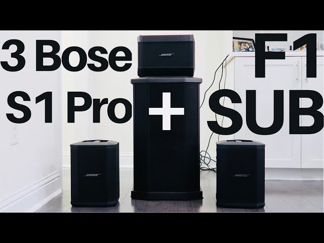 3 Bose S1 Pro + Bose F1 Sub SOUND TEST DEMO Review - Best Speakers