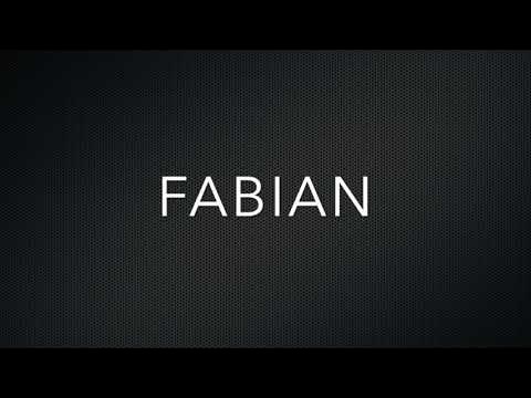 How to Pronounce Fabian - YouTube