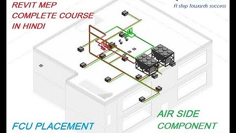 AIR SIDE COMPONENT PLACEMENT IN REVIT MEP II  CHILLED WATER FAN COIL UNIT PLACEMENT IN REVIT MEP II