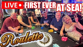 LIVE ROULETTE! 🔴 THE FIRST EVER HIGH LIMIT CASINO TABLE GAMES AT SEA! screenshot 3
