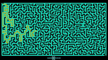 Maze Puzzle Challenge with Animated Solution | Difficulty Level 7 | Maze Game No. 30A