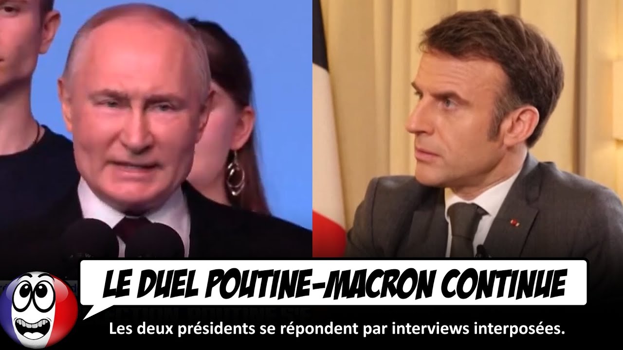 ⁣Poutine, à peine réélu, RÉPOND à Emmanuel Macron.