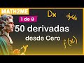 Aprende a derivar con este  50 derivadas desde cero  reglas de derivacin