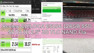 Review EDILOCA ES106 128GB SSD SATA III 2.5" 3D TLC NAND Flash Internal Hard Drive, Up to 500MB/s Re