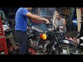 #101 1949 panhead tune-up distributor rebuild get running 74ci FL dresser harley tatro machine