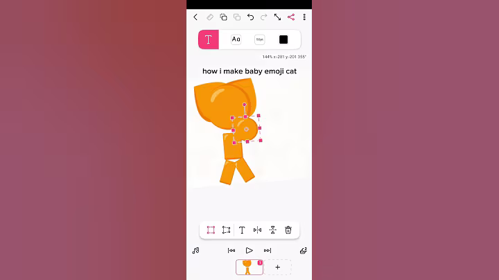 how i make baby emoji cats #filpacilp #art