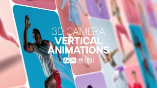 3D Camera Vertical Animations (After Effects - Premiere Pro MOGRTs)
