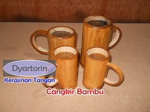 Cara Membuat Cangkir  dari  Bambu  YouTube