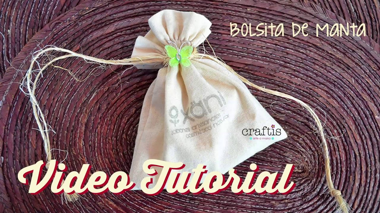 Tutorial: Cómo hacer una bolsa de manta ecológica  | How to make a bag of cotton fabric