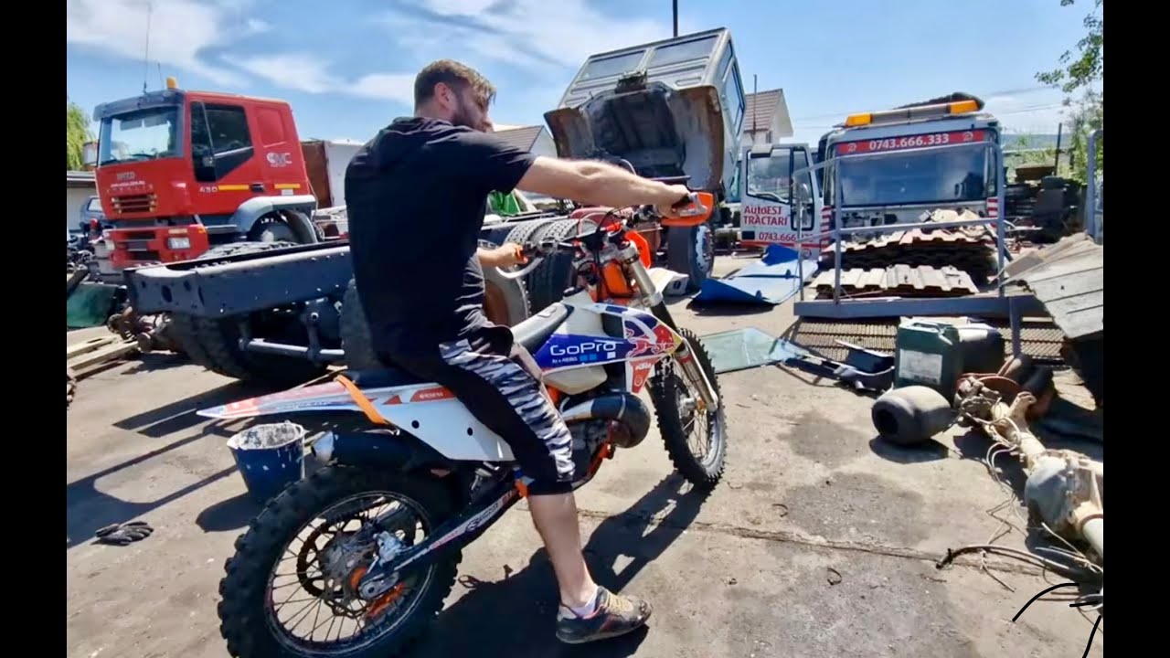 Tiberiu fura un cap tractor și face nebunii cu el !