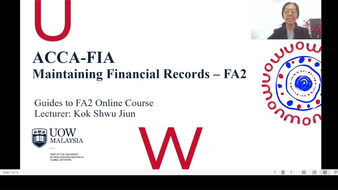 ACCA FIA - FA2 (Maintaining Financial Records) - Intro Video