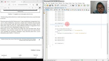 Praktikum 1 - Modul 1 Arrays | Matakuliah Praktikum Struktur Data