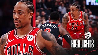 HIGHLIGHTS: Chicago Bulls beat the Raptors 116-110 | DeRozan & Vucevic with 24 points each