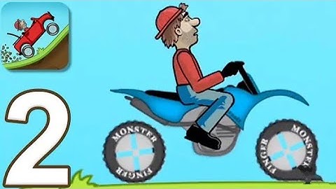 Hill Climb Racing - Gameplay Walkthrough Part 2 - Motocross Bike ( iOS, Android)