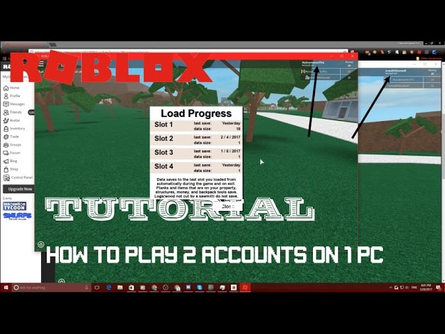 Roblox Tutorial Play With 2 Accounts On 1 Pc Youtube