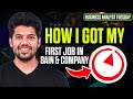 How i got a job at bain  company as fresher  management consulting  hrithik mehlawat